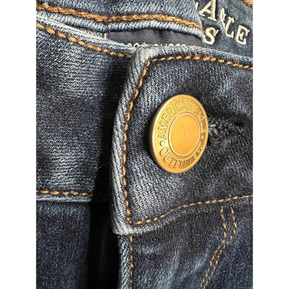 American Eagle 360 Super Stretch Bootcut Jeans Dark Wash‎ Women's Size 0 Short - Picture 4 of 8